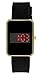 Moulin Unisex LED Digital One-Touch Silicone Watch Black #03157.77071