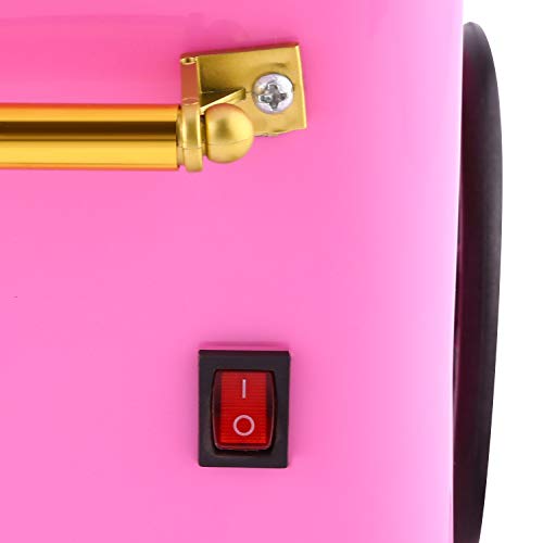 Bluefringe Cotton Candy Machine/Candy Floss Maker,Sugar, SugarFree, or Hard Candy Home-Use Cotton Candy Machine/Pink Birthday Party Supplies Food Grade Safe