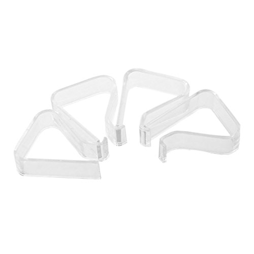 TOOGOO 4 Pieces Picnic Clips, Spring Tablecloths Tablecloth Clip, Transparent - Thumbnail 4