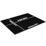 YOUMU EVA Foam Sheets Kids Handmade DIY Craft Cosplay Model 1~10mm Thickness (35cm x 100cm x 5mm, Black)