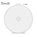 Yens 50Cshell 50 Round Clamshell CD DVD Case, Clam Shells with Lock, Clear