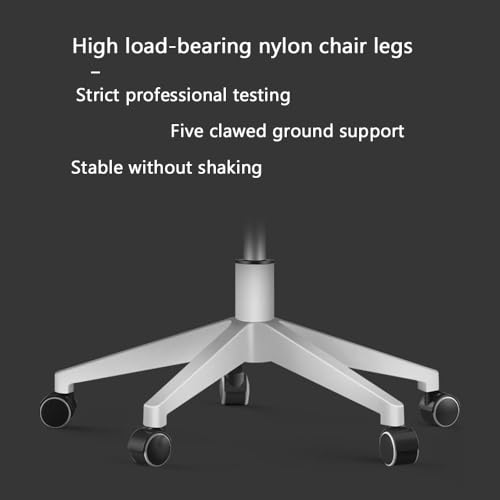 Gyhhxlh Ergonomic High-Back Mesh Office Chair: Adjustable Lumbar/Headrest/Armrests, 360° Swivel, Height & Rocker Adjustment, Latex Seat Cushion, Load Capacity: up to 265lbs/120kg, Black