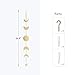 Mkono Moon Phases Garland Wall Hanging Decor for Room Dorm Office, Gold