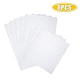 Mlife 8 Pieces Aida Cloth 11 Count Cross Stitch Cloth, White - 5 Pieces 12 by 18-Inch, 3 Pieces 12 by 12-Inch Aida Fabric