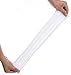 COME-ON 2-Pairs Unisex Outside Athletic Hand Cover Cooling UV Protection Arm Sleeves(1 Pair White + 1 Pair Black)