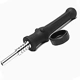 6.5-Inch Silicone Honey Straw (Black)