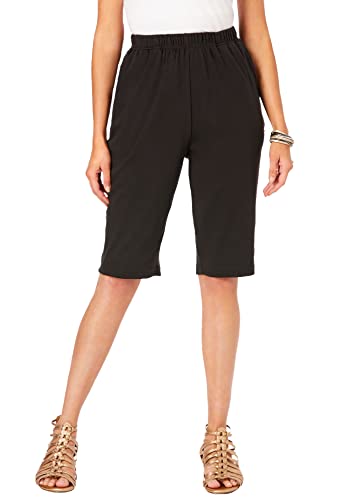 Roaman's Women's Plus Size Soft Knit Bermuda Short