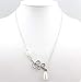 BeeSpring Fashion Pendant Chain Pearl Statement Charm Necklace