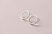 14mm round circle 925 sterling silver stud earring for women