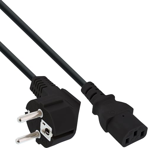 InLine® 16647F - Cable de alimentación (0,3 m, acodado a Conector C13)