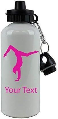 GFGKKGJFD Gymnastics White Aluminum Sports Water Bottle Novelty Funny Gym School Water Bottle Gifts for Kids,for Women (Hot Pink)