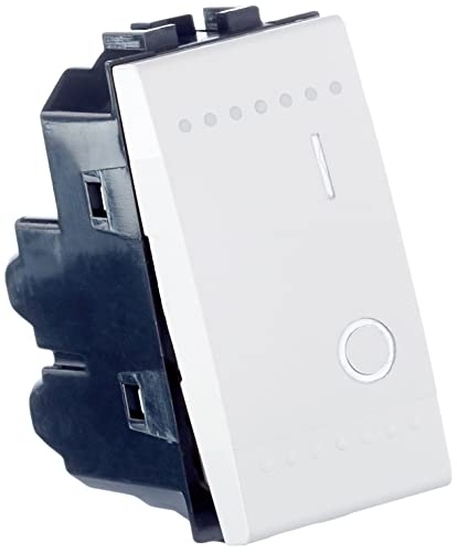 BTicino Livinglight SN4002NF Illuminated Two-Pole Switch N Anthracite White
