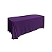 Gee Di Moda Rectangle Tablecloth - 90 x 132 Inch Purple Table Cloth for 6 Foot Table with Floor-Length Drop - Heavy Duty Washable Fabric - 6 Ft Buffet Table, Holiday Party, Wedding & Baby Shower