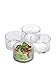 ARTLAND Simplicity 5-inch Round Bowls, Set of 4 - Ideal for Serving, Mixing, Salads, Soups, Snacks - Durable, Dishwasher-Safe - Stylish Design for Any Table Setting - Home Kitchen Essential