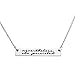 LParkin Nevertheless She Persisted Feminism Feminist Pantsuit Nation Solidarity Unity Political Affirmation Necklace (Bar-Necklace)