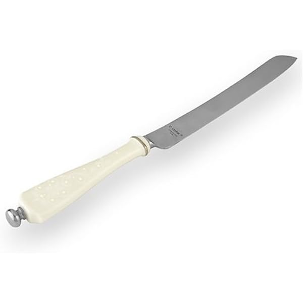 Amazon Com Lenox Opal Innocence Platinum Banded Bone China Cake Knife Cake Knives Serving Utensils