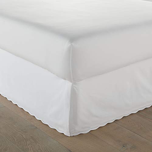 Stone Cottage Solid Tailored Bedskirt, Queen, White
