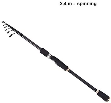 Haloku Fishing Rod,Telescopic Lure Spinning Casting Type Fishing Rod,Anti-scratch Paint Carbon Fishing Tools for Outdoor Travel Fishing