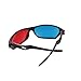 uxcell Red-Blue 3D Glasses Black Frame 3D Visoin Glass for Movies 3D Print Magazines Comic Books TV Anaglyph Photosthumb 1