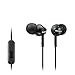 Sony in-Ear Headphones/Earbuds with in-line Microphone Lightweight Street Style (Certified Refurbished) (MD-TX110, Black)