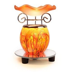 Orange Oil Warmer on Mirror Base