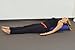 YogaAccessories Small Junior Sized Round Cotton Yoga Bolster - Blue