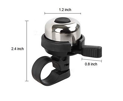 iLiveX Bike Bell, Upgraded Mini Brass Bicycle Bell, Loud Long Crisp Clear Sound, Great Bike Accessories, Cycling Ringing Horn