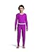 Hanes Girl's Waffle Knit Thermal Set with FreshIQ, X-Temp Technology & Organic Cotton