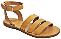 Summer Gladiator Sandals, Wide Straps Leather Sandals, Handmade Greek Sandals, Flat Sandals.