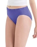 Hanes Ladies Nylon Hi-Cut Panties 6-Pack, Size 7 (Assorted Colors)