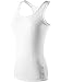 Neleus Womens 3 Pack Compression Athletic Long Tank Top,Black,Grey,White,EU 2XL, US XL