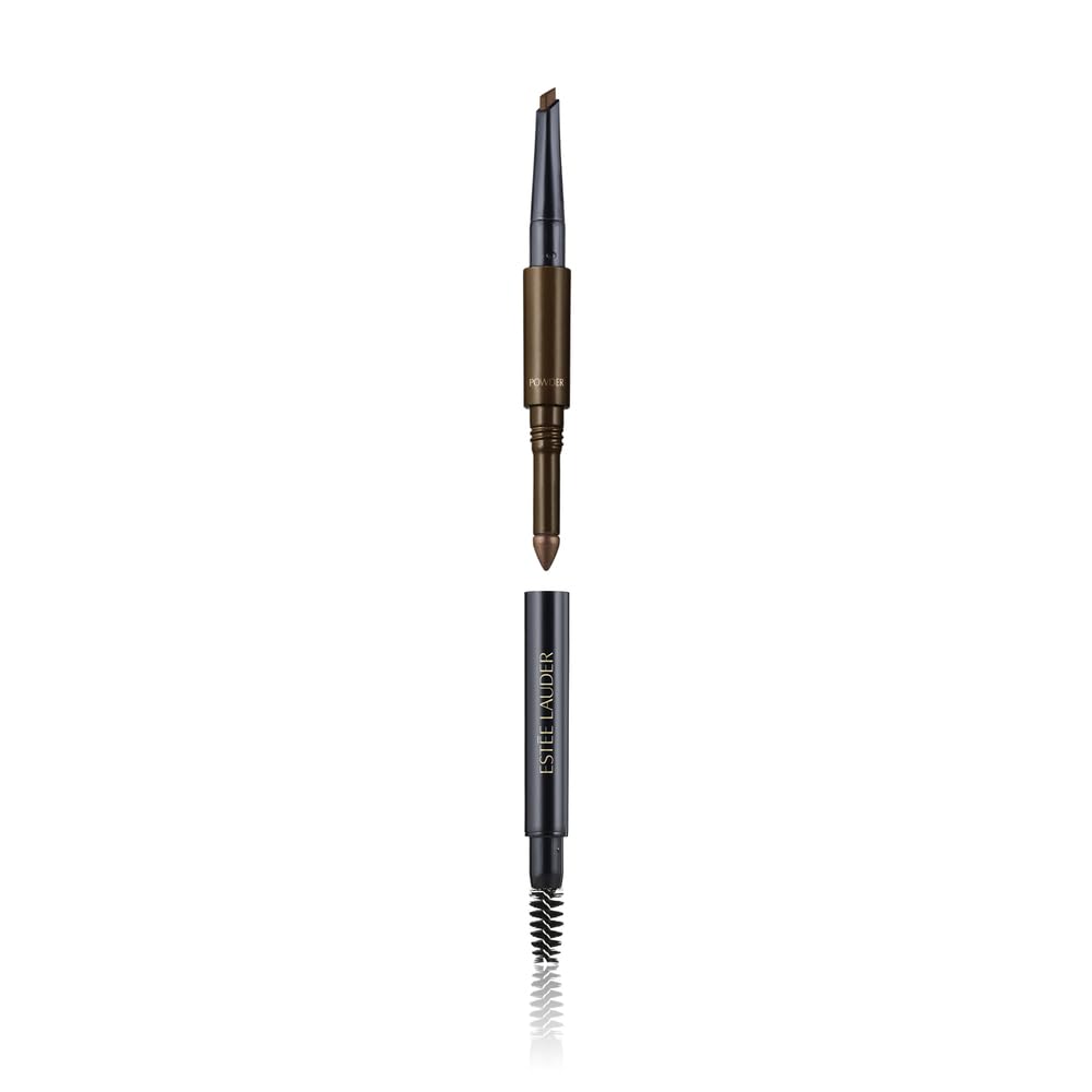 Estée Lauder The Brow Multi-Tasker 3-in-1 Tool | Eyebrow Pencil, Powder and Brush, 06 Chestnut Image