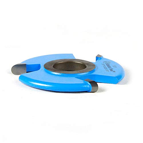 Amana Tool 971 Carbide Tipped 3-Wing Flute (Convex) 1/4 Flute x 1/8 R x 2-5/8 D x 1/4 CH x 1/2 & 3/4 Bore Shaper Cutter - Thumbnail 2
