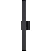 ET2 Lighting E42342-BK Alumilux Line - 6.5W 2 5CCT LED Outdoor Wall Mount-4.5 Inch Tall and 24 Inch Length, Finish Color: Bla