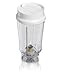 Hamilton Beach Personal Blender for Shakes and Smoothies with, Two 14oz Travel Cups and 2 Lids, White (Discontinued)