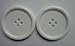 Lyracces Wholesale Lots 7pcs Huge Extra Large Big Sewing Fasteners Flatback Resin Edged Buttons 50mm 1.97 Inches (White)