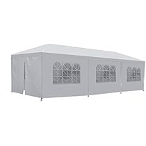 Amazon.com : ZENY 8 Walls 10' x 30' White Party Wedding Tent