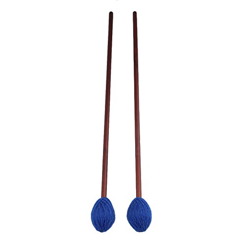 image for BQLZR Maple Handles and Blue Woolen Yarn Head Soft Keyboard Marimba Ma