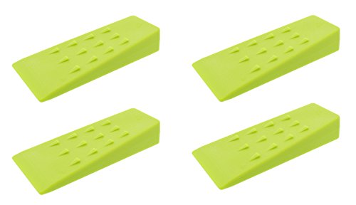 Redneck Convent Spiked Tree Felling Wedges for Tree Cutting - 5.5in Green Plastic Felling Wedge, Logging Tools - 4 Pack