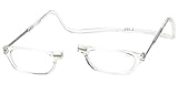 Clic Magnetic Long Size Reading Glasses in Clear +3.00
