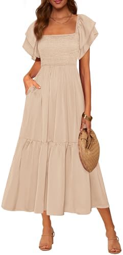 plus size linen dresses amazon Summer Plus Size Cotton Linen Dress for Womens Loose Short Sleeve Midi Flowy Dresses Lace Edge Loose Ruffle Sundress at Amazon Women's Clothing store
