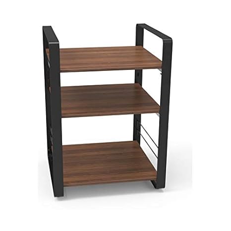 Norstone Loft Central Walnut Hifi Cabinet Amazon Co Uk Electronics