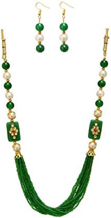 Arkaja Designer Pearl-Bead Necklace Set for Women and Girls