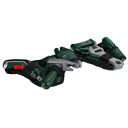 Theo Klein 8313 Bosch Werkzeuggürtel | Mit Hammer, Zange, Säge und vielen mehr | Mit batteriebetriebenem Ixolino | Maße: 76 cm x 24 cm 4,5 cm | Spielzeug für Kinder ab 3 Jahren – Bild 4
