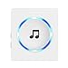 Chime, JETech Portable Wireless DoorBell Chime Plug-in Push Button with LED Indicator Over 50 Chimes, No Batteries Required for the Receiver (White) - 2120