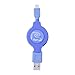 ReTrak Retractable Micro USB Cable, Blue (ETCABLEMICBU)