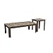 Coaster Home Furnishings - Rhodes - Engineered Wood - 3-Piece Faux Marble Top Coffee Table Set with Straight Legs and Angled Corners - Transitional Style - Living Room - Brown - 700395