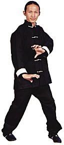 Kung Fu Black w/ White Frog Button Uniform size 000