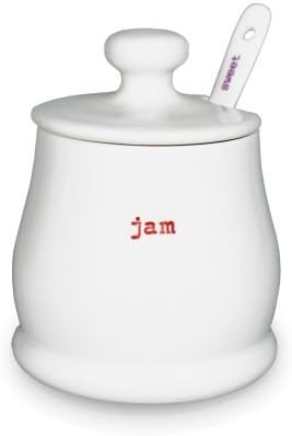 Keith Brymer JonesWord Range Jelly Pot, jam Sweet, Standard, White