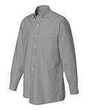 Van Heusen Long Sleeve Oxford Cloth Shirt | Dark Grey XL